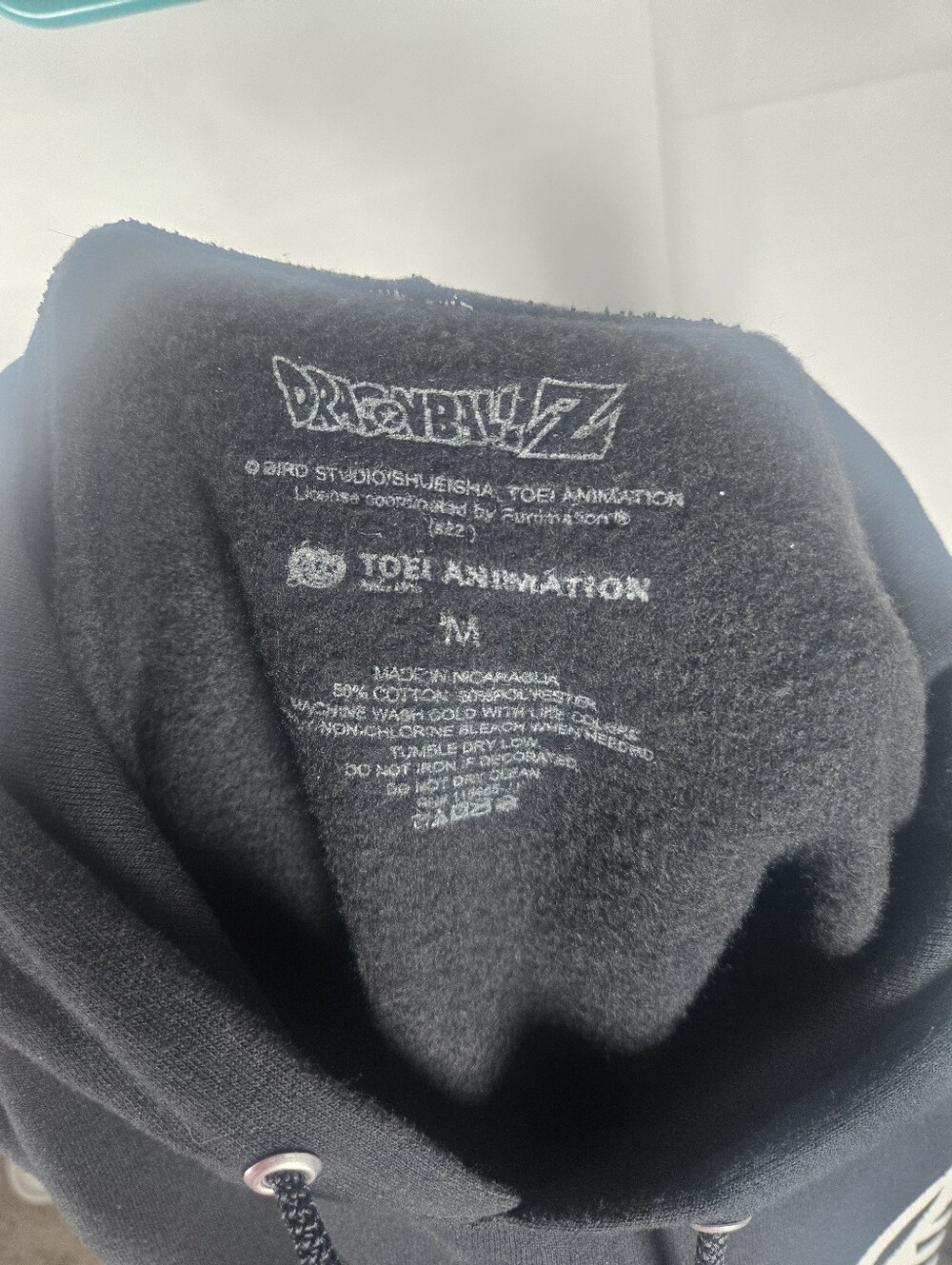 Dragon Ball Z Son Goku Graphic Hoodie Pullover Black Size Medium - Picture 6 of 7